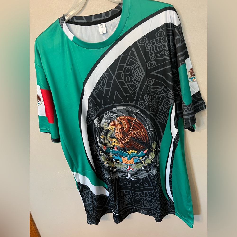 🆕 Men’s Mexican Independence Day tee-shirt. 95% Polyester 5% spandex. - Picture 3 of 9